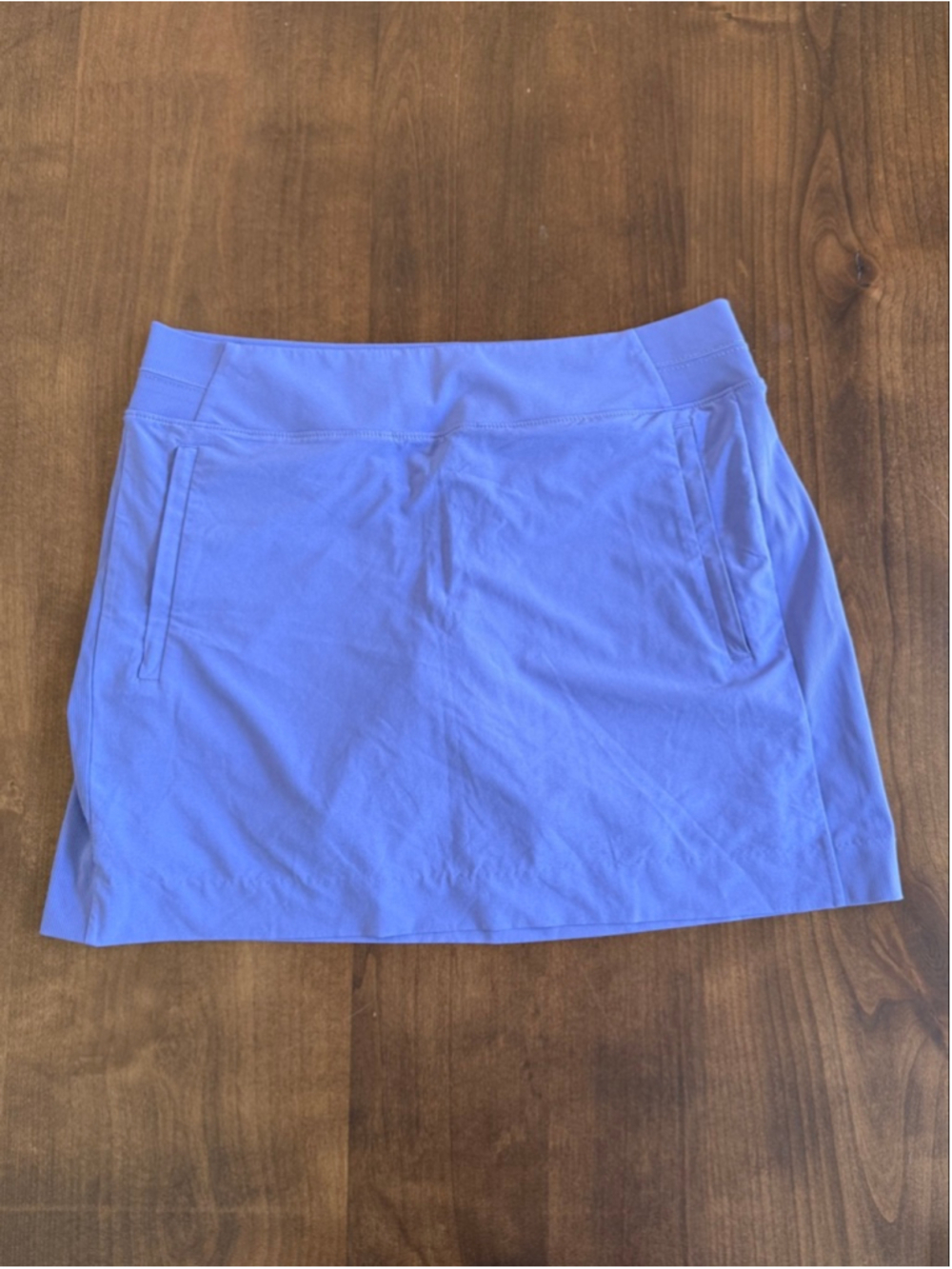 Athleta Brooklyn Skort 16” Periwinkle Purple Size 12 Zipper Pockets EUC